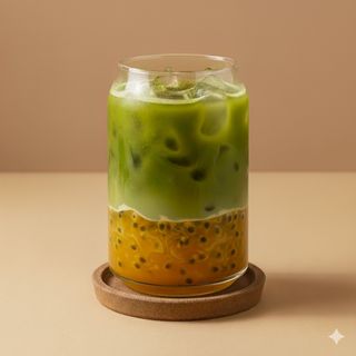 Passion Collagen Matcha Ice Latte