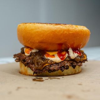 Cheesy Texas Burger Menu