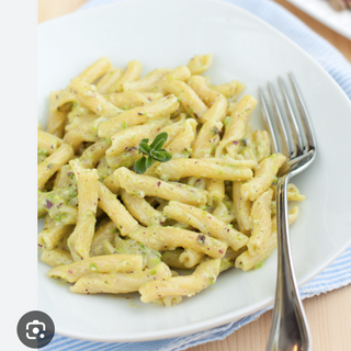 Pennette al pistacchio e panna