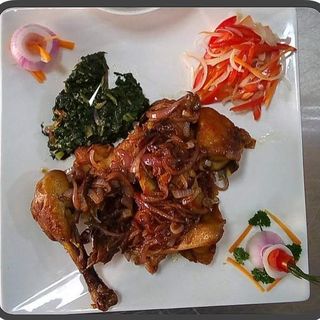 Chicken Dry Fry With Rice