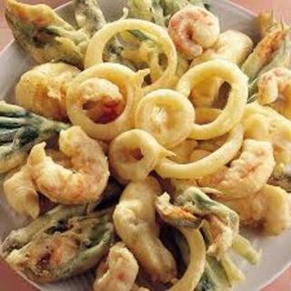 Fritto misto con verdure pastellate