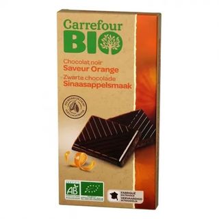 Chocolate Negro con Naranja Ecológico Carrefour Bio 100 Gr.