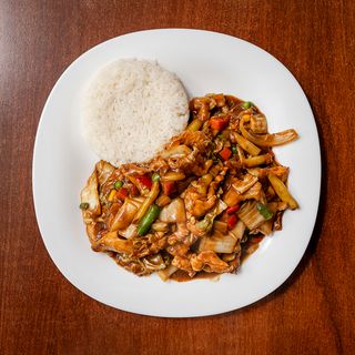 Kurczak chrupiący w 5 smakach z warzywami