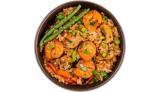 Orez WOK cu creveți