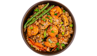 Orez WOK cu creveți