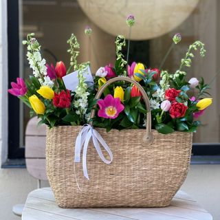 Tropical-Toned Tulip Bag