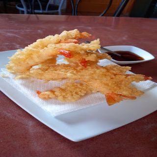 12  langostios en tempura fritos (6 uds.)