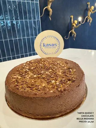 Tarta Queso Y Chocolate Belga (8-10 Porciones)