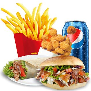 Durum + Kebab + Patatas + Nuggets (6 Uds.) + Pepsi 330ml