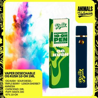Vaper Desechable OG Kush 10-OH 97% 1Ml