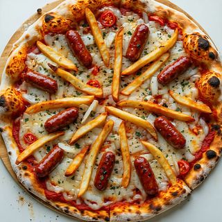 Panino wurstel e patatine