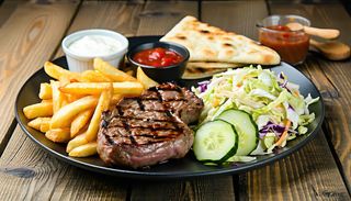 Meniu dublu cotlet de porc