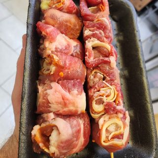 Bracioletta di capocollo con salame piccante e fontina - 6 pezzi