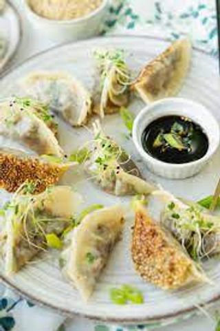 Gyozas crevettes & sweet chili sauce soja 5 PCS