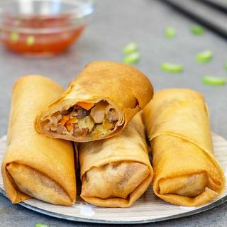 Beef spring rolls