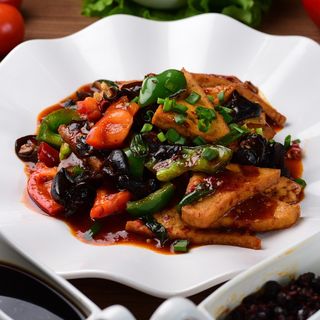 Дуфу с овощами 