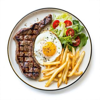 Plato Combinado Con Carne