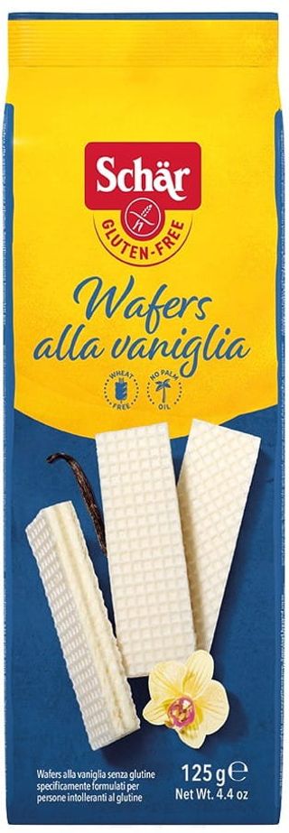 Wafers vaniglia wafle waniliowe bezglutenowe 125 g Schar
