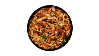 YAKISOBA with Chicken Katsu