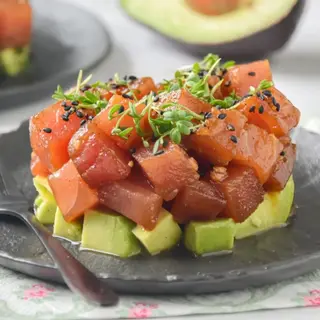 Tartar atun con aguacate