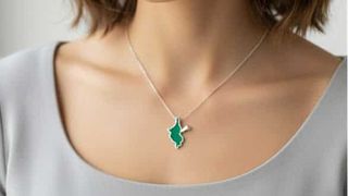 თეთრ ოქროში ამოვლებული ვერცხლის სამკაული ცეპის გარეშე