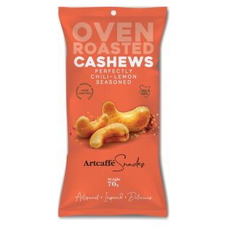 Artcaffe Chilli and Lemon Flavoured Cashews 70g