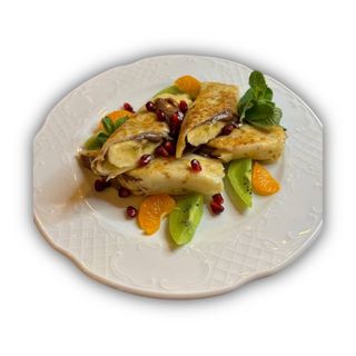 Млинці з бананом та нутелою