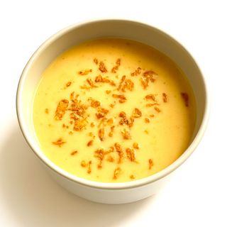 NOU! Supa crema de usturoi copt cu onion crispy flakes - De Post