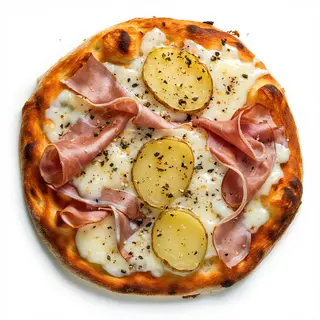 Patate prosciutto cotto e mozzarella - un pezzo