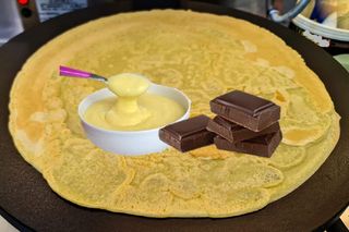  Crepes Crema e cioccolato fondente