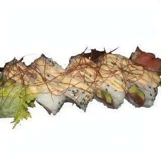 Salmón picante Uramaki