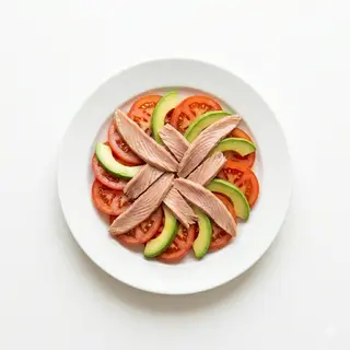 Tomate, Aguacate y Ventresca de Atun