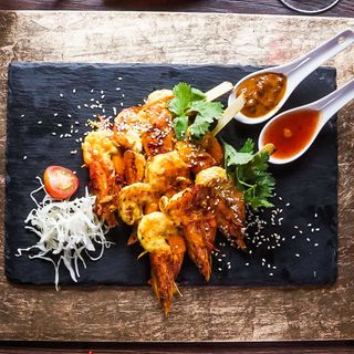 Автентични Тайландски шишчета със скариди (180г)