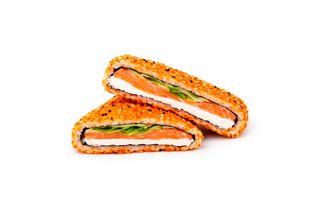 Sushi kanapka z łososiem