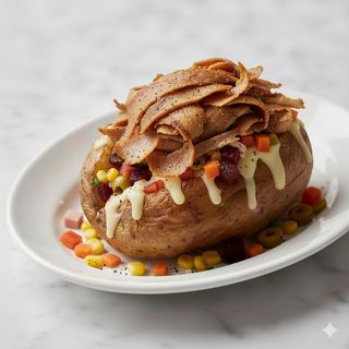 Patata Asada Con Kebab