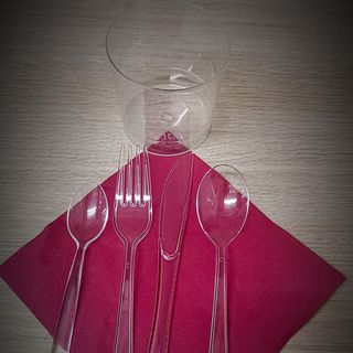 Pack completo de servicio, cubiertos reutilizables