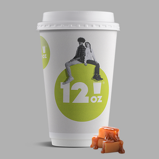 Hot toffee caramel cappuccino