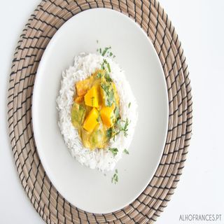 Caril de Legumes Com Arroz Basmati