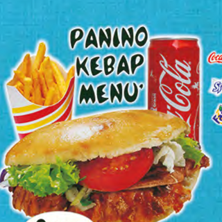Panino kebap menù