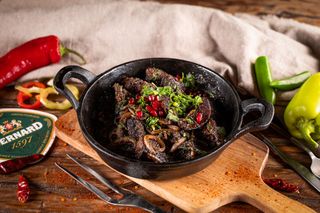 ქათმის ჯიგარი კეცზე