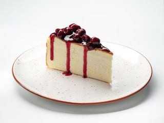 Чізкейк з вишневим конфітюром