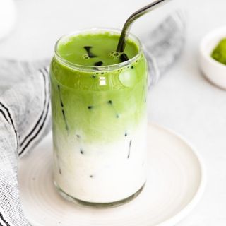 Iced matcha latte