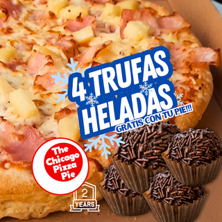 4 TRUFAS DE CHOCOLATE GRATIS + TUESDAY Masa Chicago 30cm