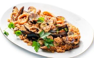 159 Riso saltato con frutti di mare