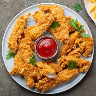 Tiras de Pollo crujiente (4uds)