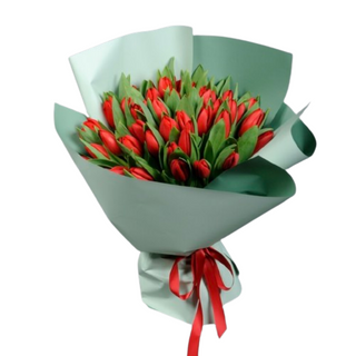 Bukiet kolorowych tulipanów