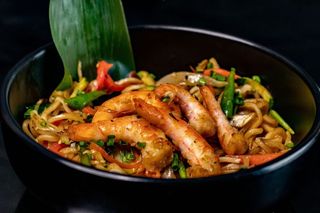 Yakisoba de Langostinos