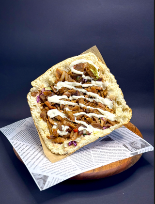 Kebab w bułce samo mięso  400g