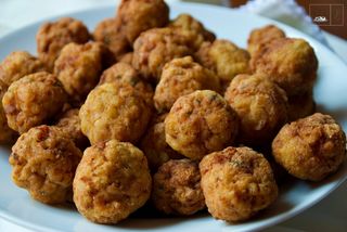 Albóndigas De Choco Y Gambas (Ración)