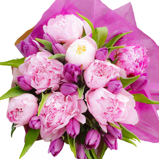 Buchet 21 Lalele si Bujori